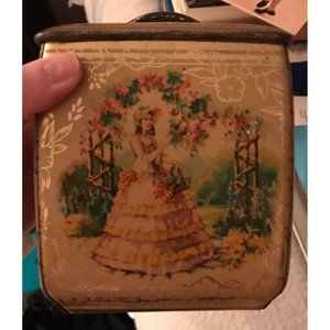 Vintage Little Bo Peep Floral Canister